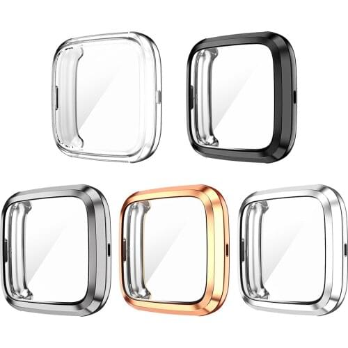 TPU Smart Watch Screen Protective Bumper Full Cover for Fitbit Versa 2/2SE