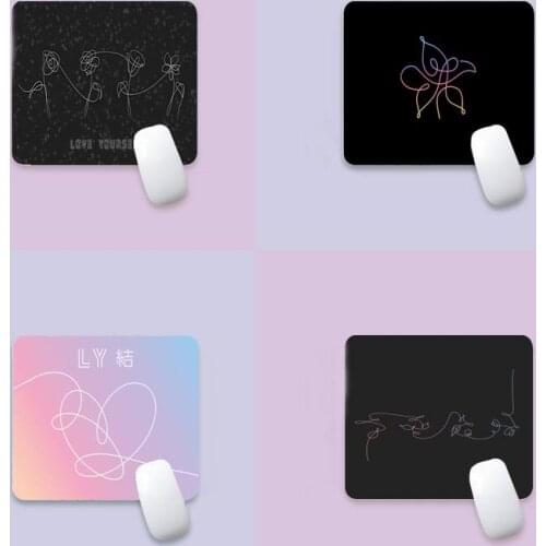Love Yourself Flower Comfort Mouse Mat Gaming Mousepad edge native rubber special game mouse pad polyethylene table mat non slip