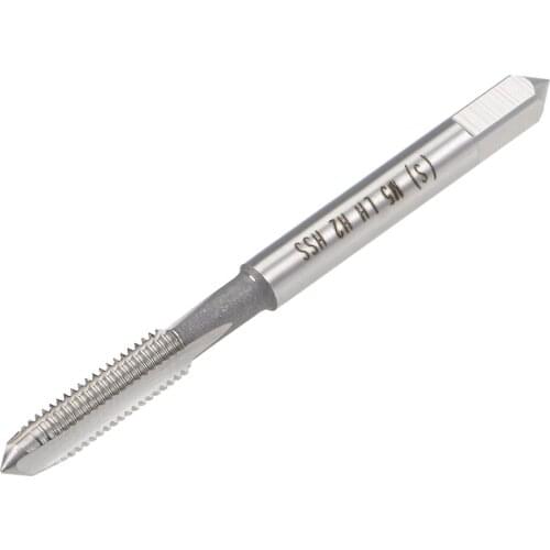 Uxcell Metric Machine Tap Left M5 Thread 0.8 Pitch H2 Accuracy 3 Flutes High Speed Steel