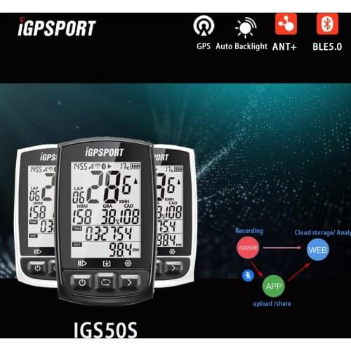 IGPSPORT ANT+ GPS Bike Computer IGS50E Bluetooth Speedometer Wireless Waterproof Bicycle Digital Stopwatch Cycling Accessories