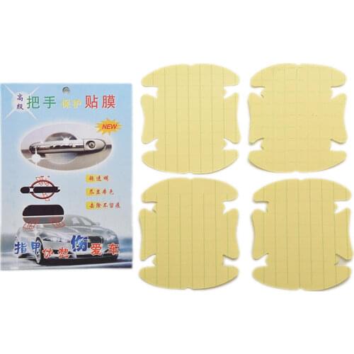 8pcs/lot Vinyl Protector Films Car Handle Protection Universal Invisible Car Door Handle Scratches Automobile Shakes Protective