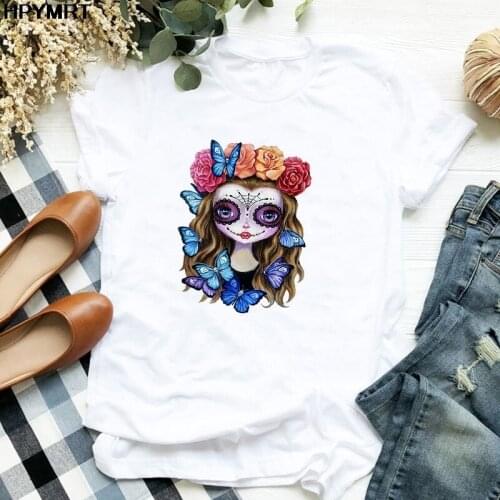 Vintage Girl T Shirt Women Harajuku tee Casual T Shirt for Lady Girl Top Tee summer 90 ’s graphic tees Fashion T-shirt Clothing