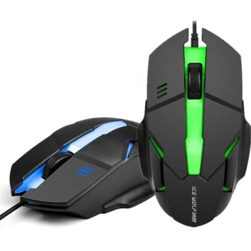 XQ Brand New Wired Backlit Mouse Ergonomic Optical Mouse Computer Gaming Mouse Fashion Potable Fast Move Mouse for Laptop Pc