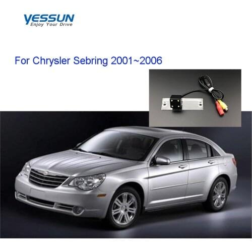 Yessun License Plate Rear View Camera For Chrysler Sebring 2001~2006 4 LED Night Vision 170 Degree HD camera
