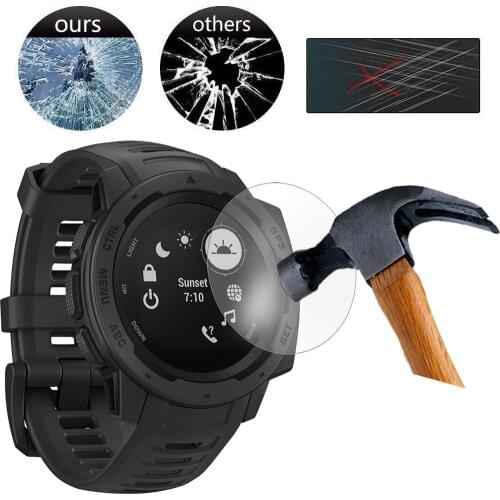 Hot 3PCS/2PCS/5PCS Full Screen Protector Film for Garmin Instinct HD 9H Tempered Protective Glass Explosion-proof Anti Scratch