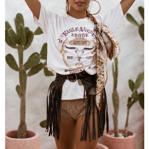 AYUALINT cartoon print T Shirt for women short sleeve casual Pullover tops 2020 vintage summer shirts beach boho femme t-Shirts