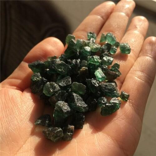 100g rare high quality natural green apatite rough gemstone healing crystals small size gravel for making jewelry DIY home decor