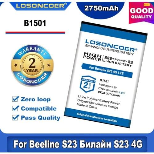 100% Original LOSONCOER 2750mAh B1501 WD670 Battery For Beeline S23 874FT MTS 874 FT 4G LTE Wi-Fi WIFI Router Hotspot Modem