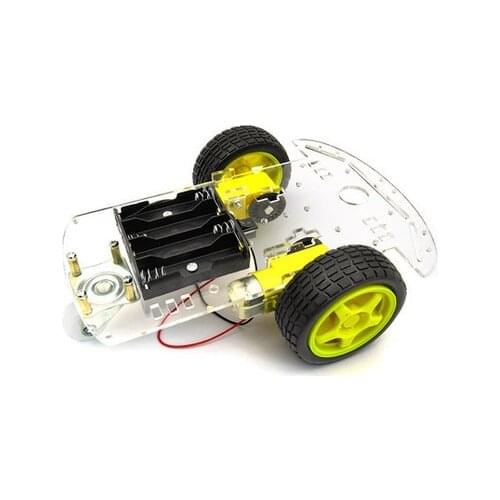 2WD Smart Car Chassis Acrylic Universal Wheel Car With Speed Encoder TT Motor for DIY Remote Control RC Robot Toy Chassis Base