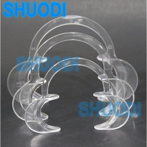 5 PCS Dental Orthodontic C Type Transparent Tooth Intraoral Lip Cheek Retractor Mouth Opener Material Oral Care Teeth Whitening