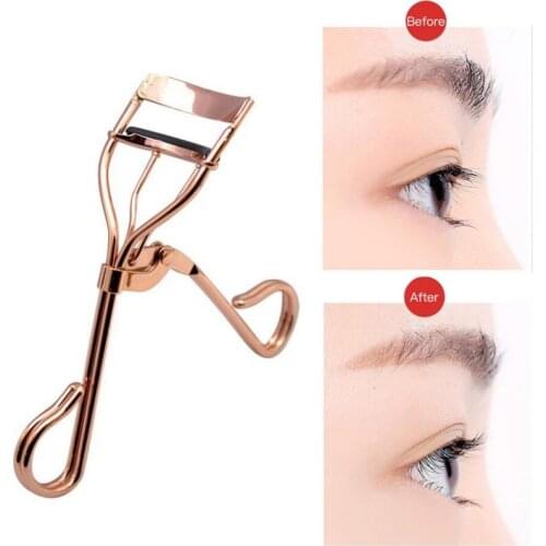 Eyelashes Curlers Nature Double-Line Handle False Eyelashes Rose Gold Pro Handle Eye Lashes Clip Beauty Makeup Tool Cosmetic