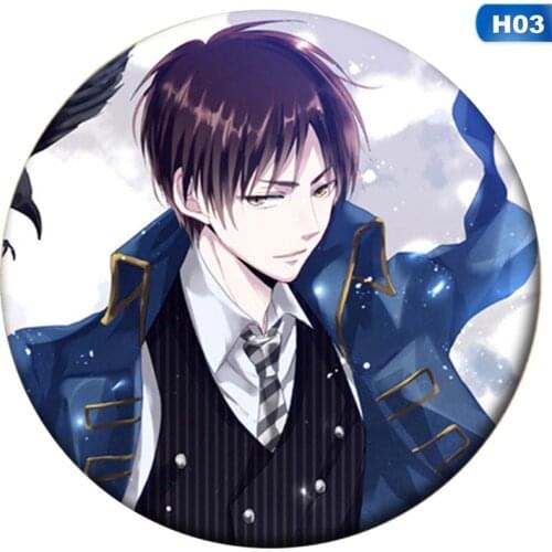 2021 Japan Anime Attack on Titan New Arrival Brooches Badge Pin Bag Pendant Gift School Cosplay Backpack Clothes HD Printed