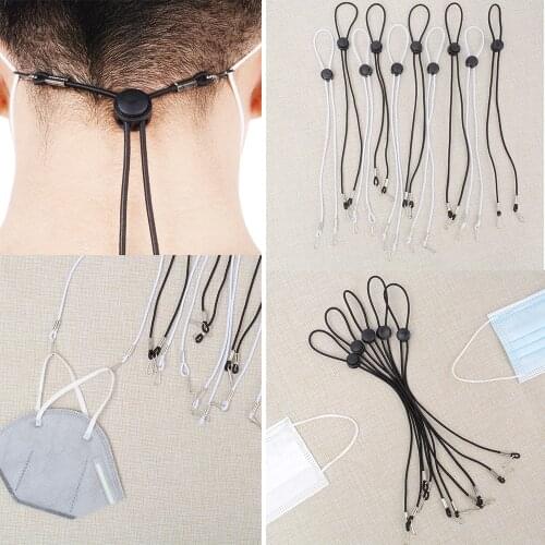 5 PCs Mask Holder Chain Face Bandanas Adjustable Length Strap Comfortable Around The Neck Rest Ear Saver Eyeglasses Chain New
