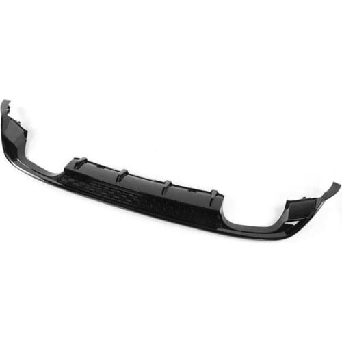 Gloss Black for 7.5R Factory Quad Exhaust Rear Diffuser Valance Fit for Volkswagen Golf MK7.5 R GTD 2017 2018 2019 2020