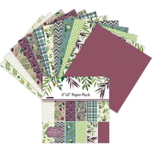 Flower Scrapbooking paper pack of 24 sheets handmade craft paper craft Background pad p11