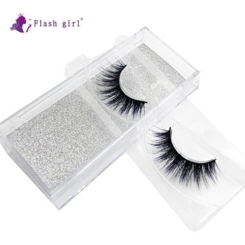 Flash Girl New Design 19 Styles 1 Pair 3D Mink Eyelashes Natural Long False Eyelashes High Quality Colorful Fake Lashes