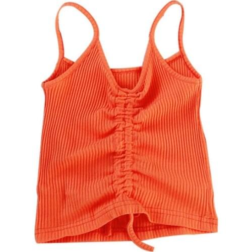 Girls Summer Tank Tops 2020 New Arrival Cotton Kids Underwear Fashion Camisole For Little Girls Baby Singlets Children Tops GE13