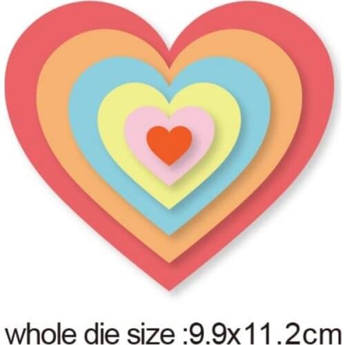 Metal cutting dies cut die mold 112*99mm heart shape frame Scrapbook paper craft knife mould blade punch stencils dies