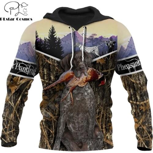 Pheasant Hunting 3D All Over Printed Men Hoodies Sweatshirt Unisex Streetwear Zip Pullover Casual Jacket Tracksuits KJ0211