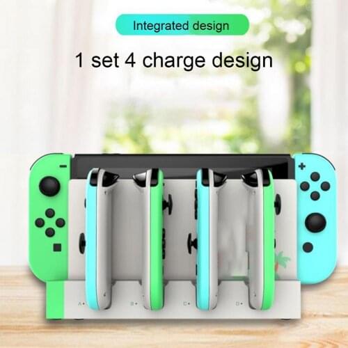 PG-9186 4-Slot Charger Stand Charging Dock Base Station for NS Switch Joy-Con