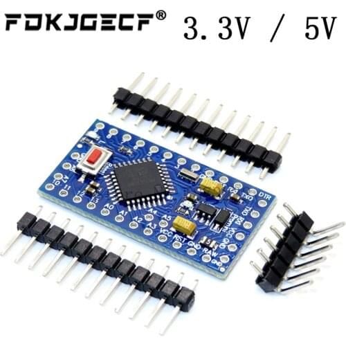 Pro mini Atmega328P Pro Mini 328 Mini ATMEGA328 Atmega328P-AU 3.3V 8MHz 5V 16Mhz for Arduino Compatible Nano CP2102 FT232RL
