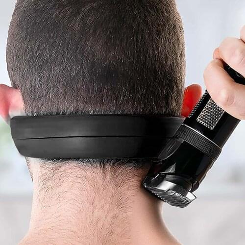 Neckline Shaving Template Your Straight Neck Hairline One Size Fits All Hair Cut Grooming Kit Men Beard Shaping Styling Tool