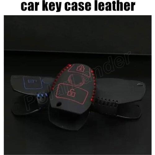Only Red best selling high quality fit for BENZ car key covers DIY hand sewing car key case car styling Genuine quality leather