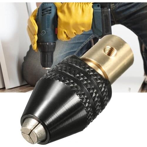 0.3-3.5mm Electric Drill Chuck Bit Tool Three-jaw Head Brass Tail Mini Adapter Universal New Drill Chuck Set for Woodworking