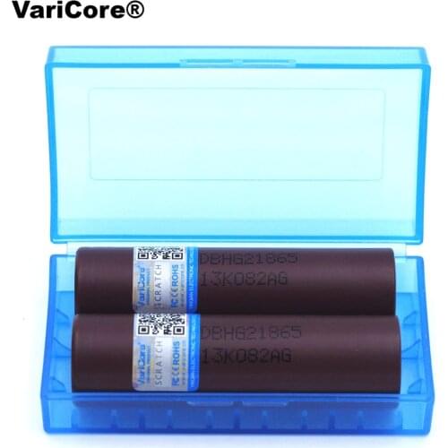 VariCore New Original HG2 18650 3000mAh battery 18650HG2 discharge 3.6V 20A, Power dedicated Rechargeable battery + Storage box