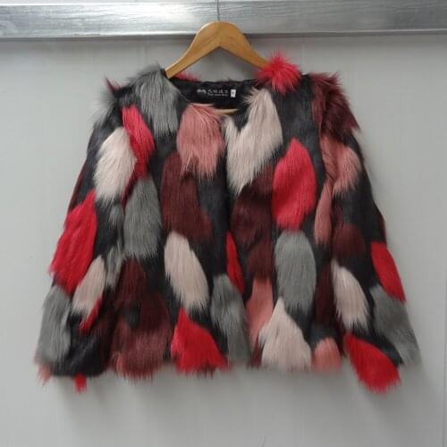 Imitation fur coat female new winter nine points short sleeve imitation fox fur collar cultivate ones morality jacket