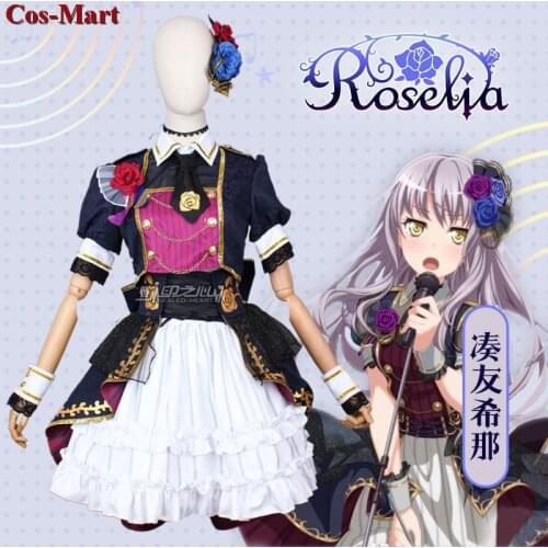 Anime BanG Dream Roselia Whole Staff Cosplay Costume Fashion Kawaii Uniform Dress Female Activity Party Role Play Clothing XS-XL