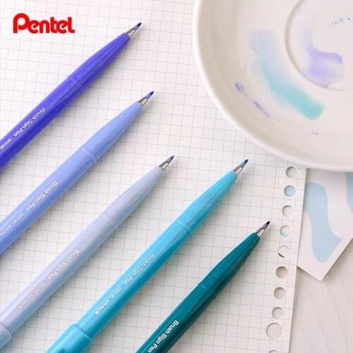 1pcs/12pcs/24pcs Japan Pentel Arts SIGN PEN BRUSH SES15C Soft Brush 24 Colors Sketching Drawing