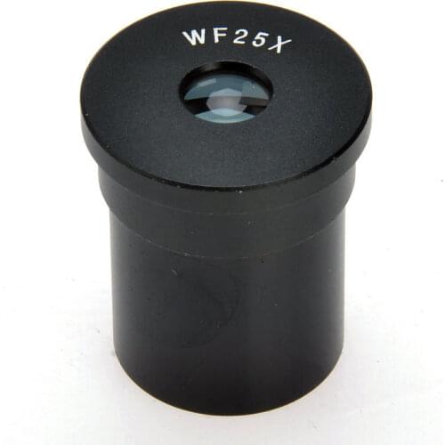 1PC Biological Microscope WF 25X Wide Field Eyepiece 23.2mm Mount Size Free Shiping