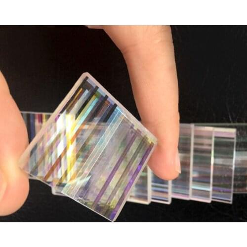 10pcs Defective Optical Glass Rectangle Prism Science Physics Research Decoration Lens DIY Design Lentes