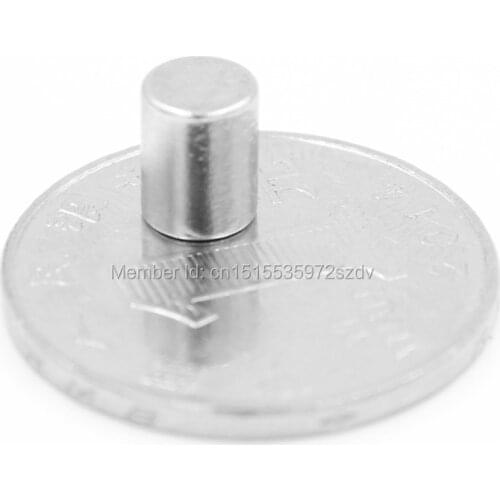 100pcs Strong Round Dia 5mm x 7mm N35 Rare Earth Neodymium Magnet Art Craft Fridge 5x7mm
