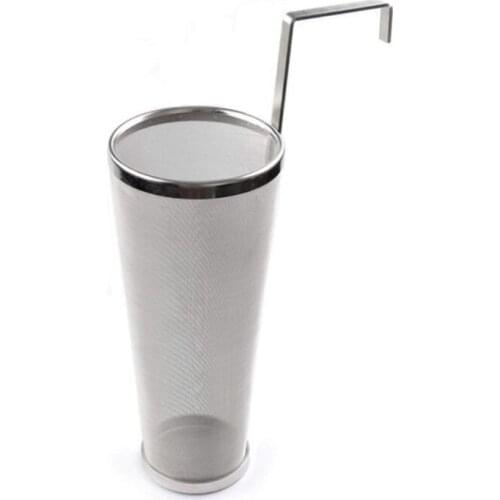 300 Micron Stainless Steel Beer Filter with Hook for Homemade Brew Home Coffee 896A