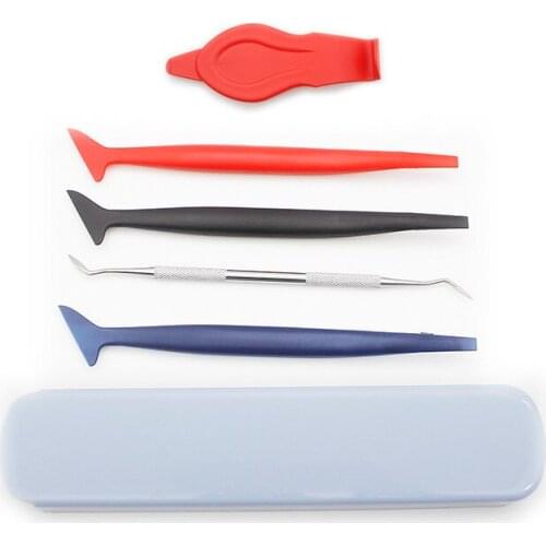 5PCS vinyl car wrap squeegee set carbon fiber window tinting film film magnet scraper tool kit repair plug edge tool accessories