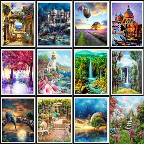 5D Diamond Painting Diy Crafts Home Decoration Landscape Painting Holiday Gift Cross Stitch Embroidery Complete Kit