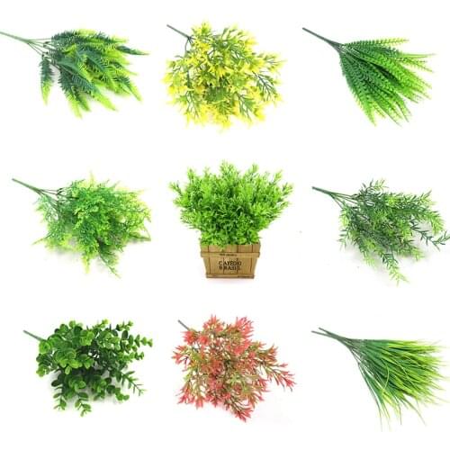 Eucalyptus Grass Artificial Plants Home Decor Artificial Flowers Wedding Garden Outdoor Decoration Accessories Fake Greenery