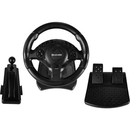 Racing Game Steering Wheel Pedal Car Driving Kit for One/360 PC for