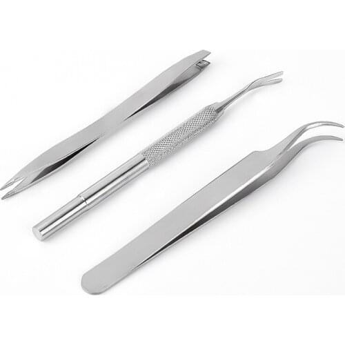 200 Sets(3pcs/set) Pet Tick Remover Tool Treament Fleas Lice 2 in 1 Fork Tweezers Clip Dog Cat Supplies Wholesale K2