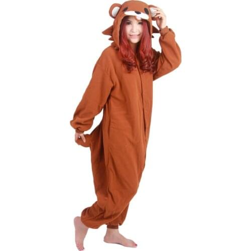 Bear Onesie Pajamas Anime Cosplay Costume Unisex Cartoon Pedo Adult Animal Onesies Pyjamas Sleepwears Romper Jumpsuit