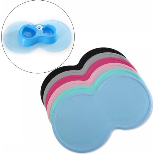 48*27cm Pet Dog Puppy Cat Feeding Mat Pad Cute Cloud Shape Silicone Dish Bowl Food Feed Placement Dog Accessories