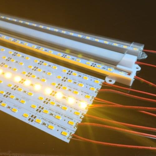 2pcs*50cm 5730 led rigid strip Full spectrum LED Grow light 18W LED Grow lamp bulb for Flower plant Hydroponics system DC12V