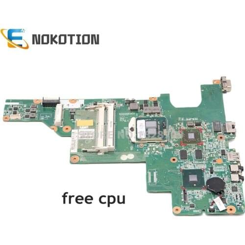 NOKOTION 646176-001 Laptop Motherboard for HP CQ43 CQ57 Mainboard HM55 DDR3 with graphics card free cpu