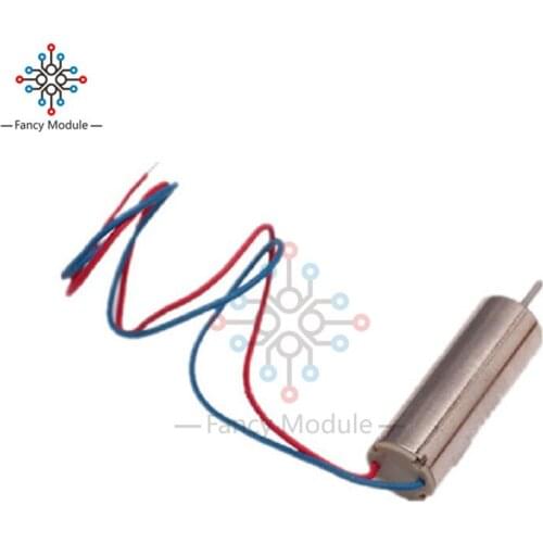 1 Pcs 3.7V DC Hobby Micro Motor 720 Hollow Motor Blue and Red Wire Model Aircraft Ultra-high-speed Strong Motor