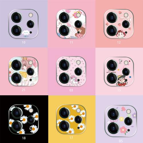 Cartoon Cute Camera Protector Case For Apple iPad Pro 2020 Protective Tempered Glass Film Back Camera Lens Protect Sticker Cover