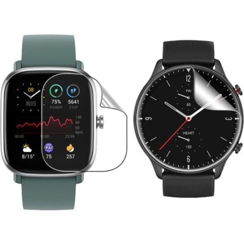 5x Soft TPU Clear Protective Film For Amazfit GTR2/GTR 2 GTS 2e/GTS2 Mini/Bip S/Lite/Bip U/Pro Screen Protector Cover Protection