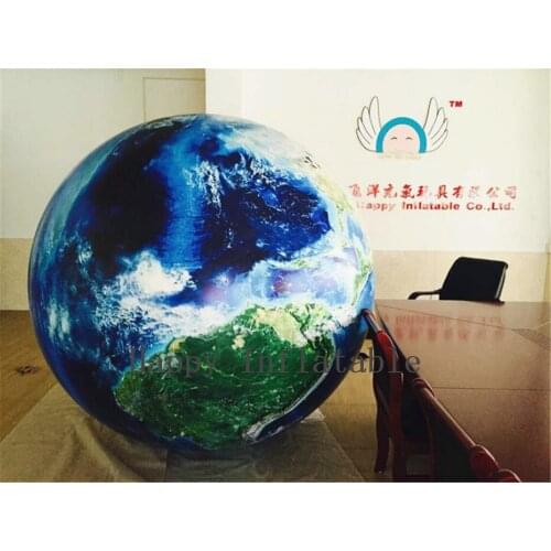 Inflatable Ball 2m Customized Globe Balloons World Map Printed Giant Ball Classic Inflatable Toys With Factory Price