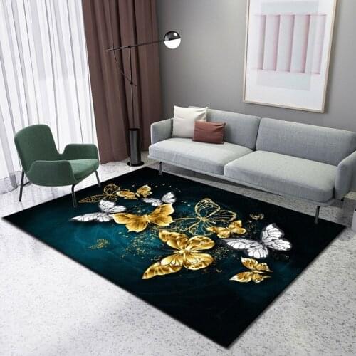 Nordic rug postmodern fashion carpet living room butterfly European American sofa bedroom parlor soft home carpet Decorative